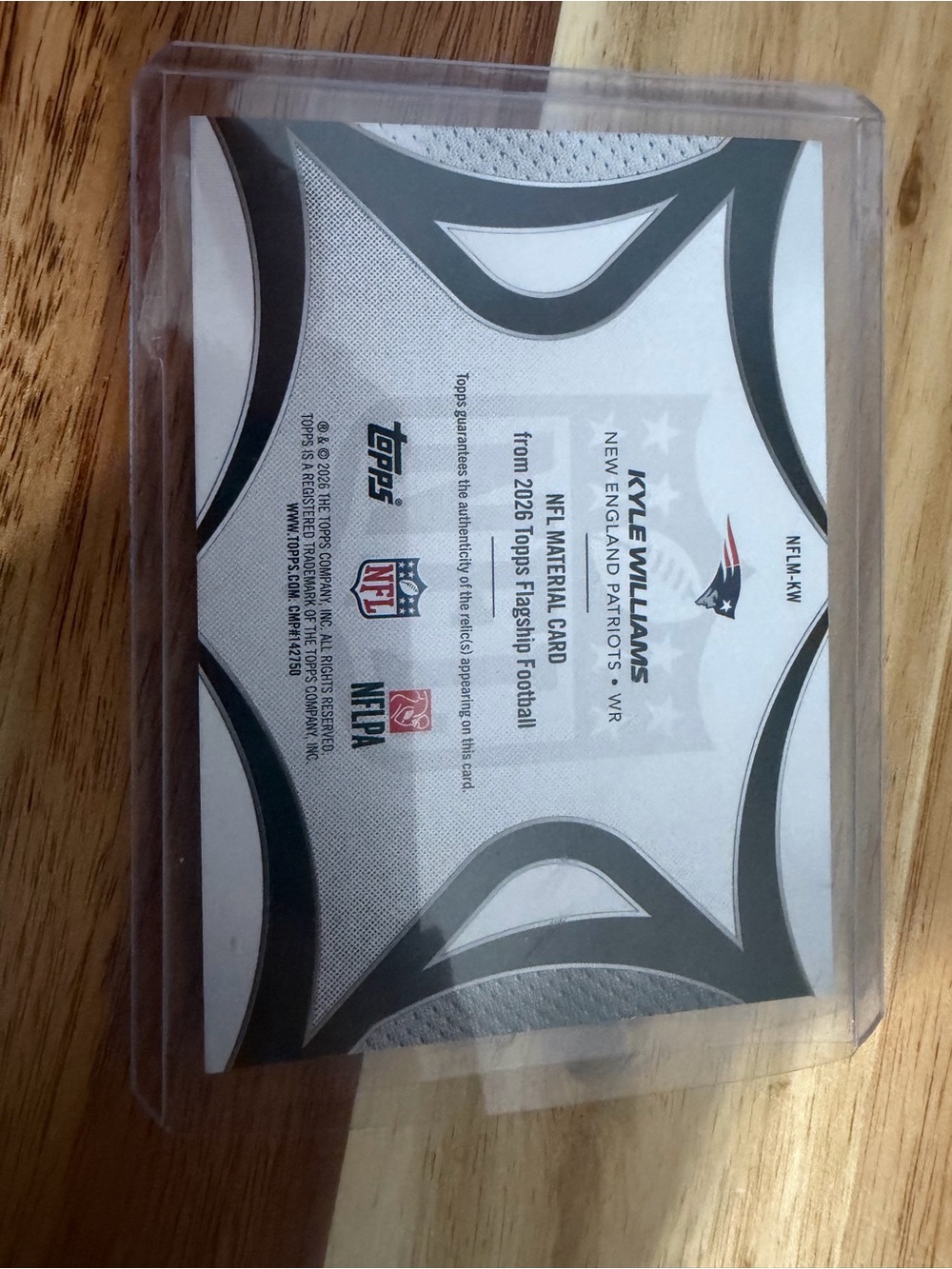 Topps NFL Kyle Williams Card - White & Black